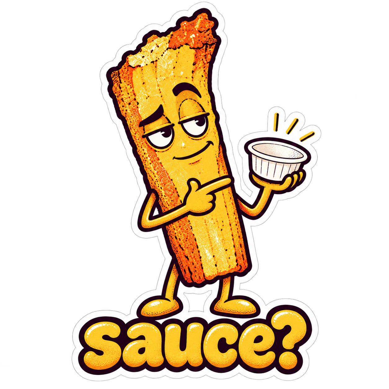 FRYBERT sticker: sauce?